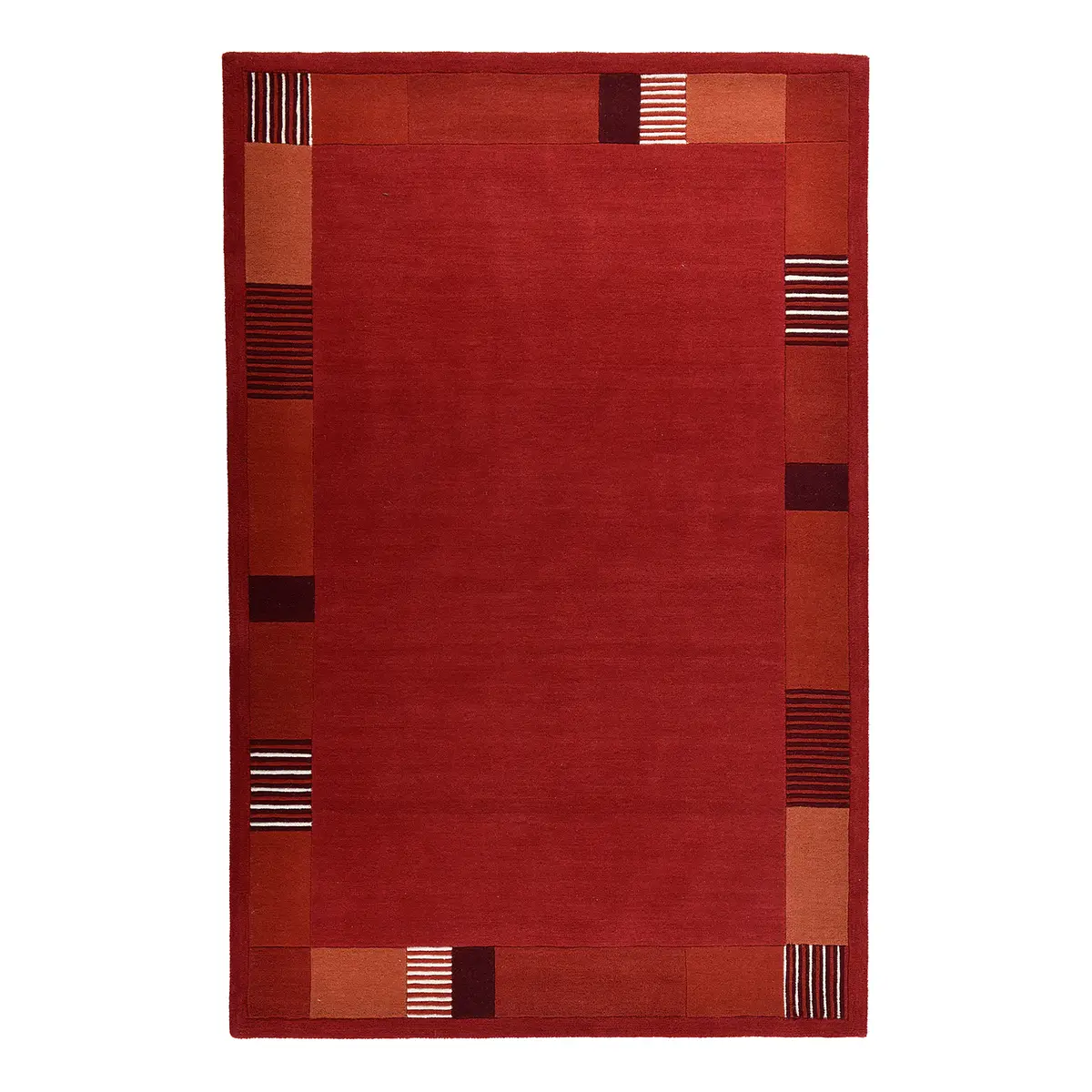 Wollteppich Royal Nepali 3085 Rot/Rot 70 x 140cm | Rot