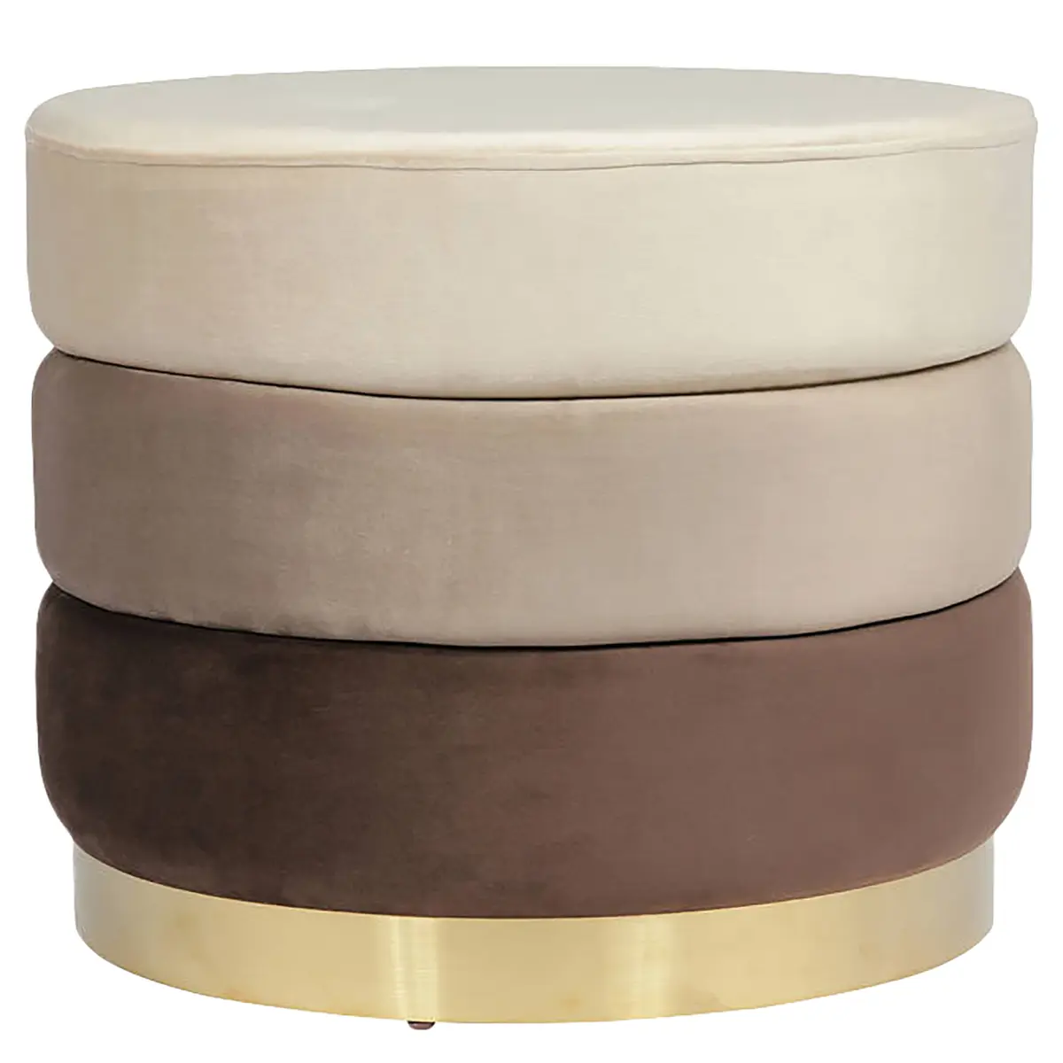 Kayoom Polsterhocker Elyse | Braun