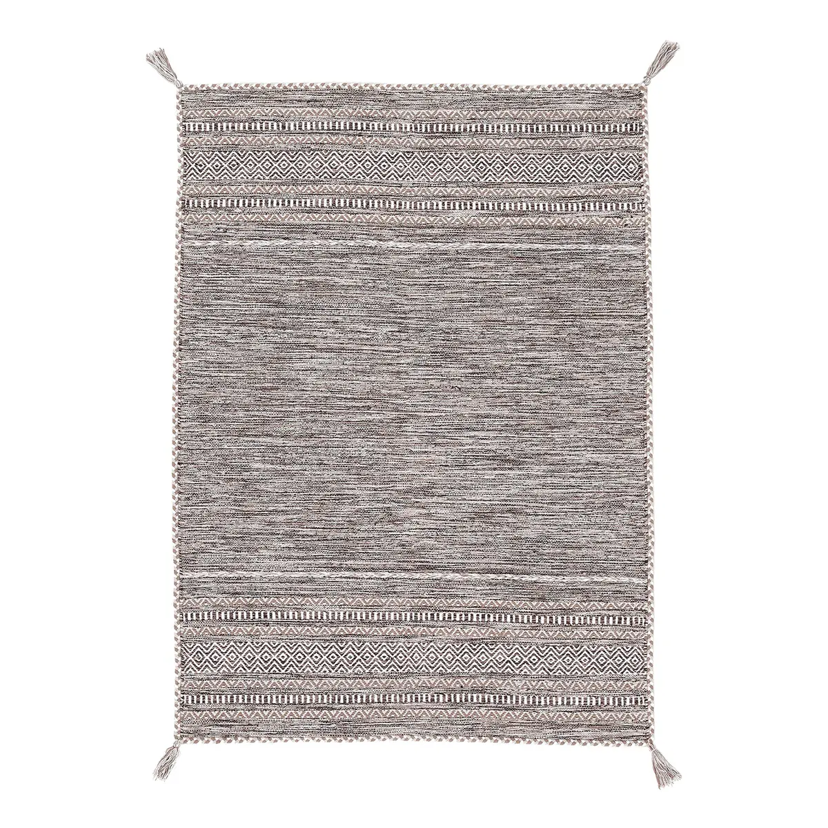 Flachgewebeteppich Beige/Beige 140 x 200cm | Beige
