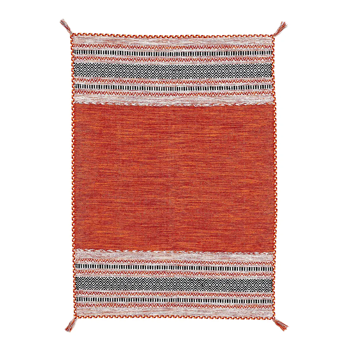 Flachgewebeteppich | Orange
