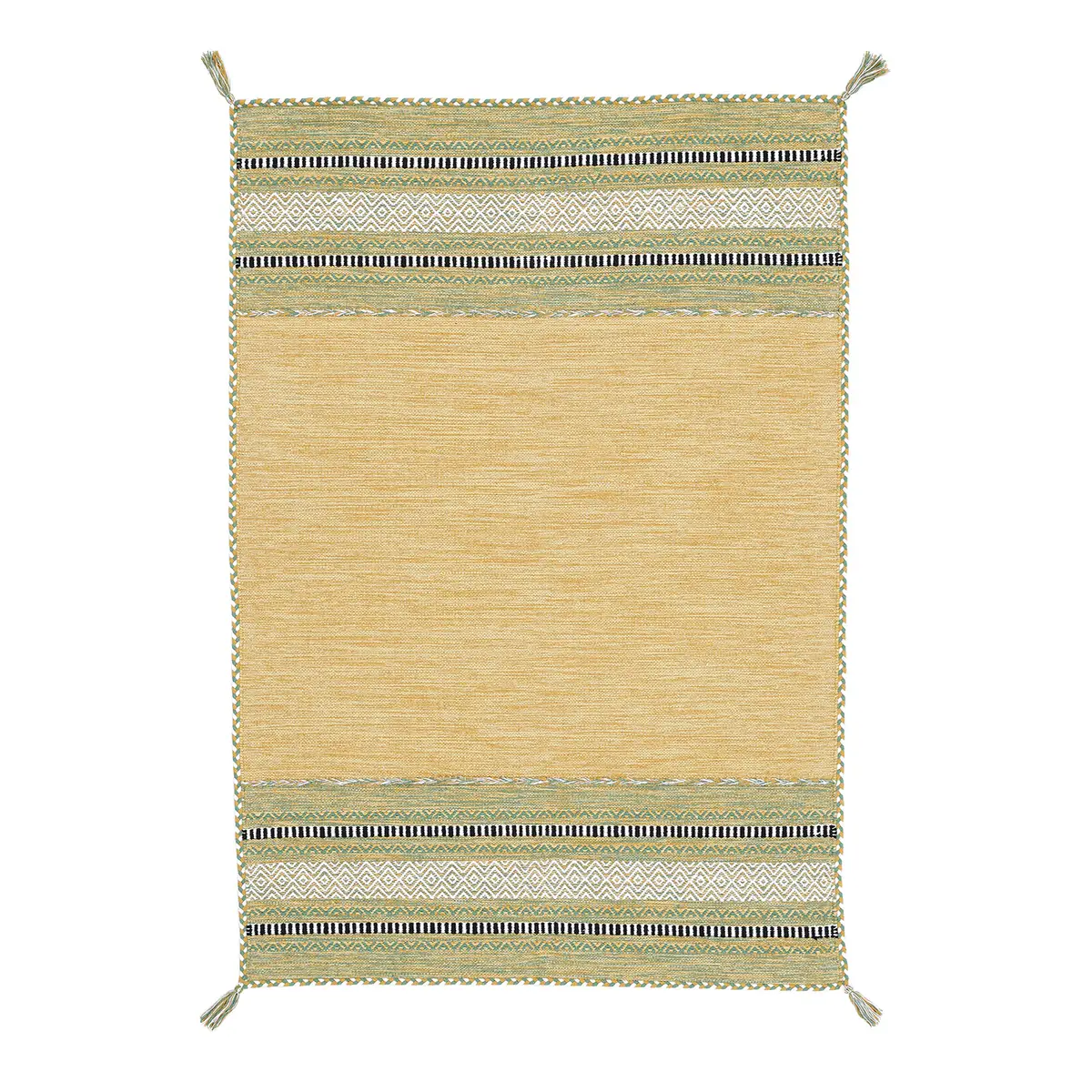 Flachgewebeteppich Gelb/Gelb 200 x 290cm | Gelb