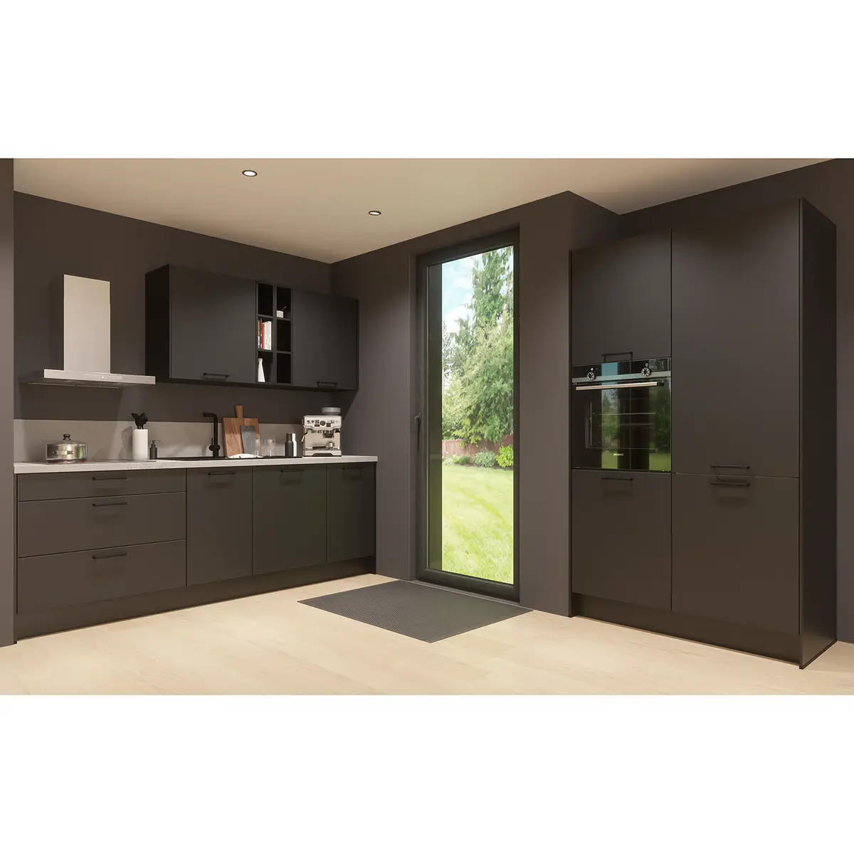 Küchenzeile ConceptC II | Schwarz