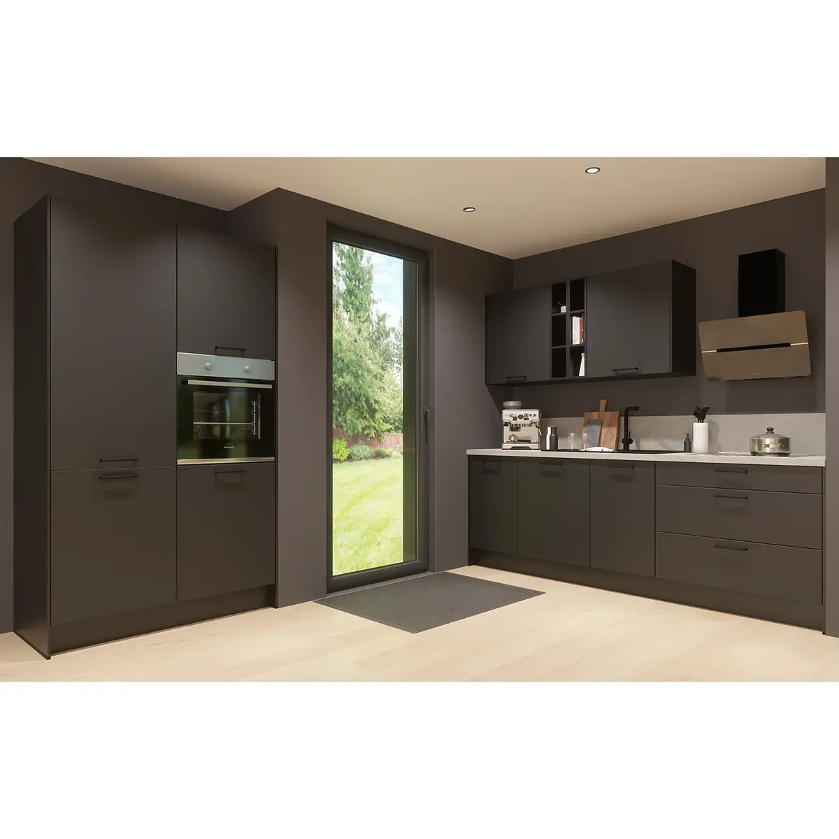 Küchenzeile ConceptC II | Schwarz
