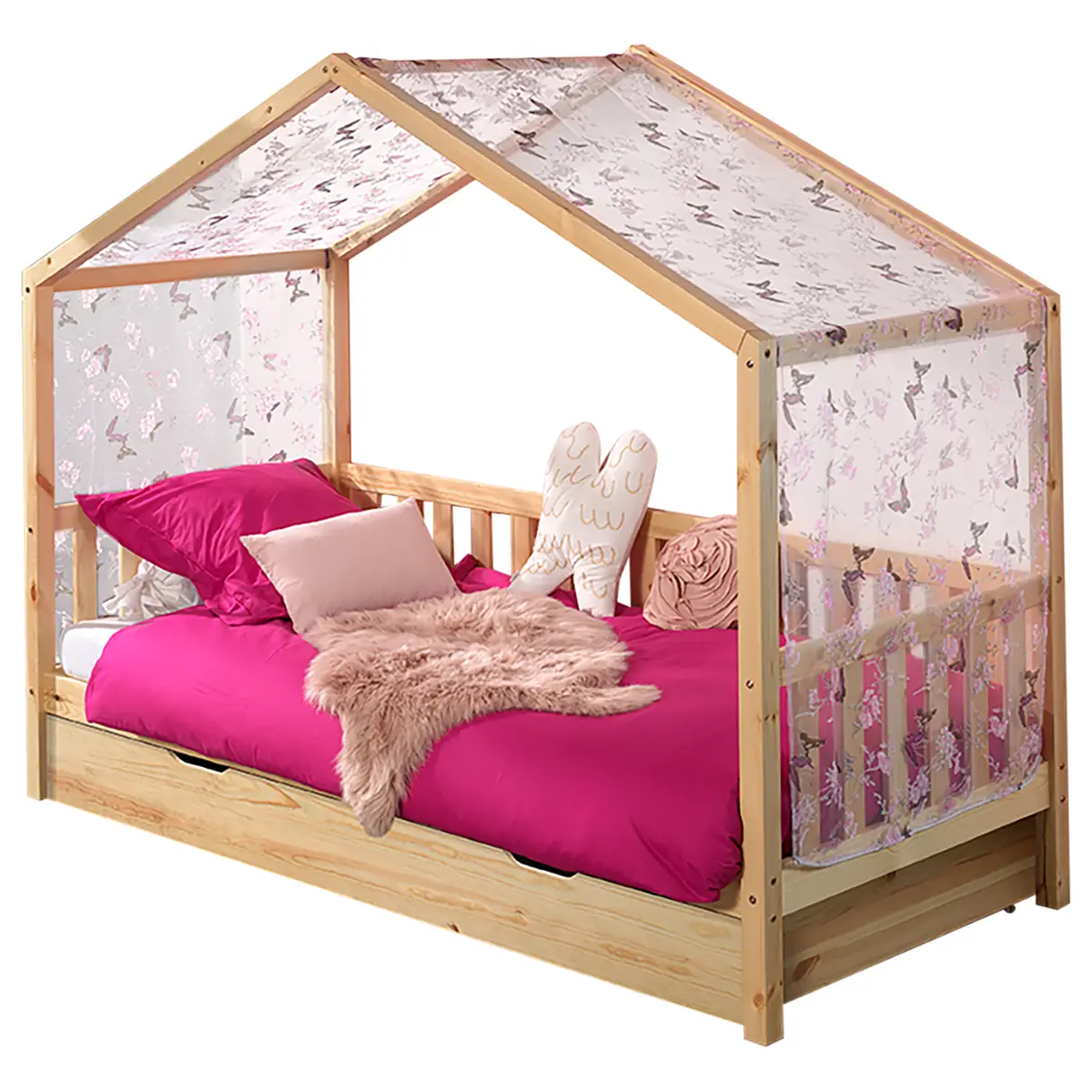 Hausbett Dallas 1 | Braun