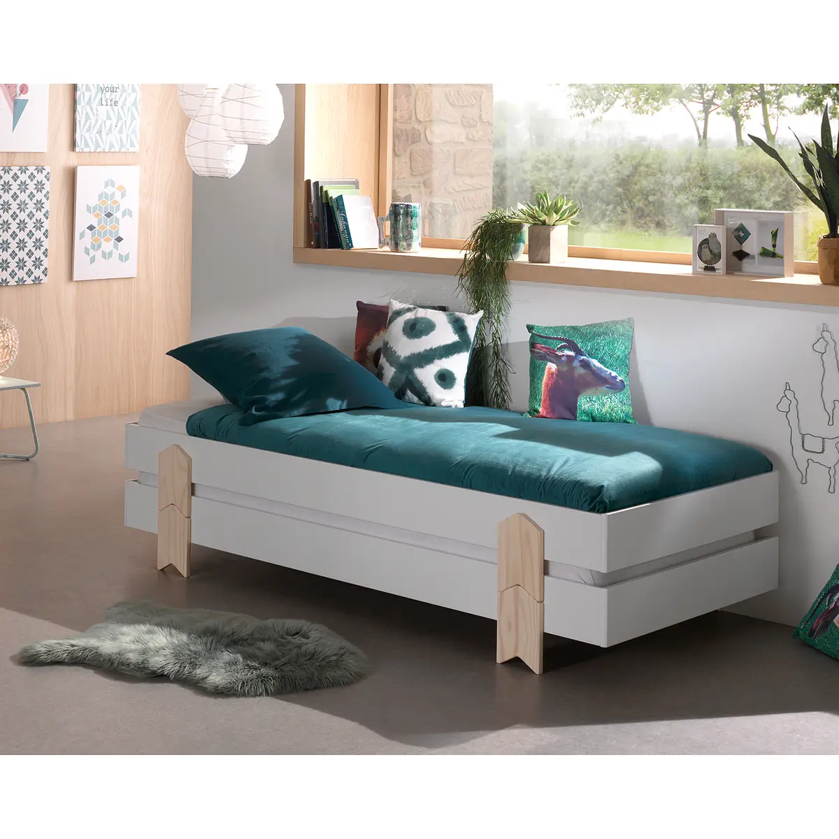 Bett-Set Modulo Pfeil | Weiß