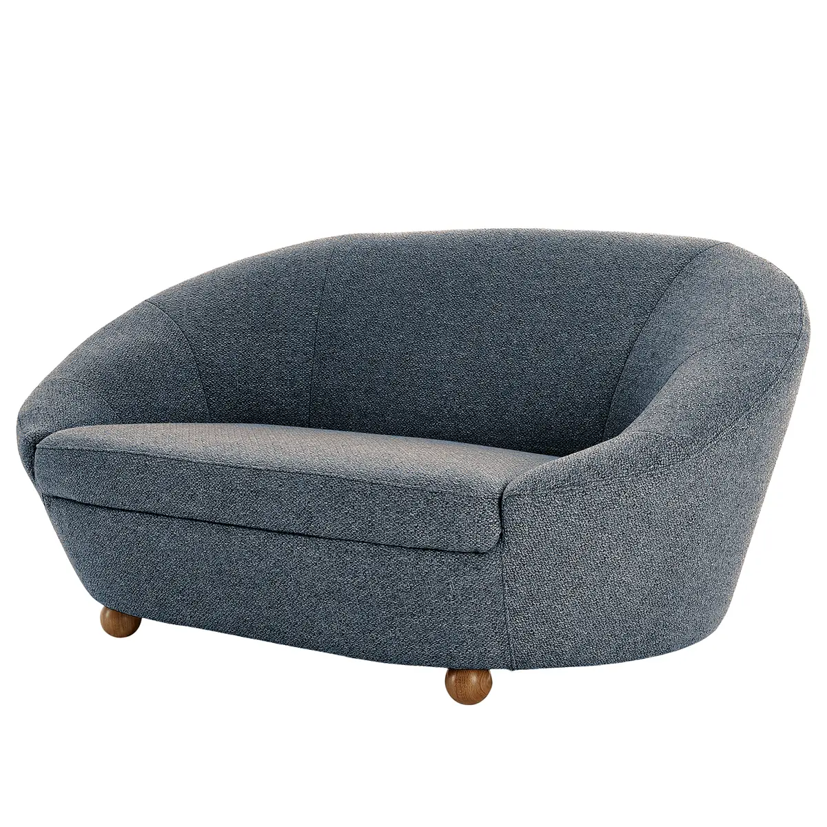 Sofa Glenrock I 2-Sitzer Grau Webstoff Kelis | Grau