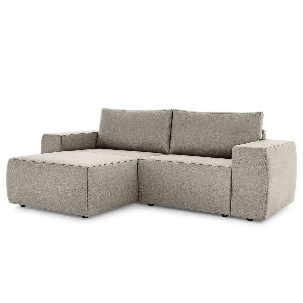 Ecksofa Looks I Grau Webstoff Bona | Grau