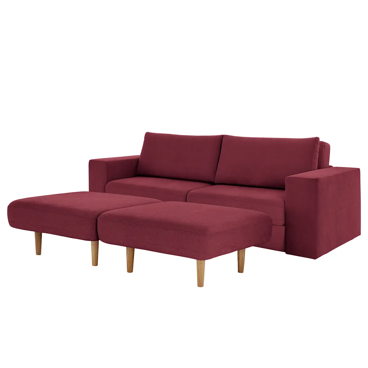 Sofa Looks-V1 3-Sitzer | Rot