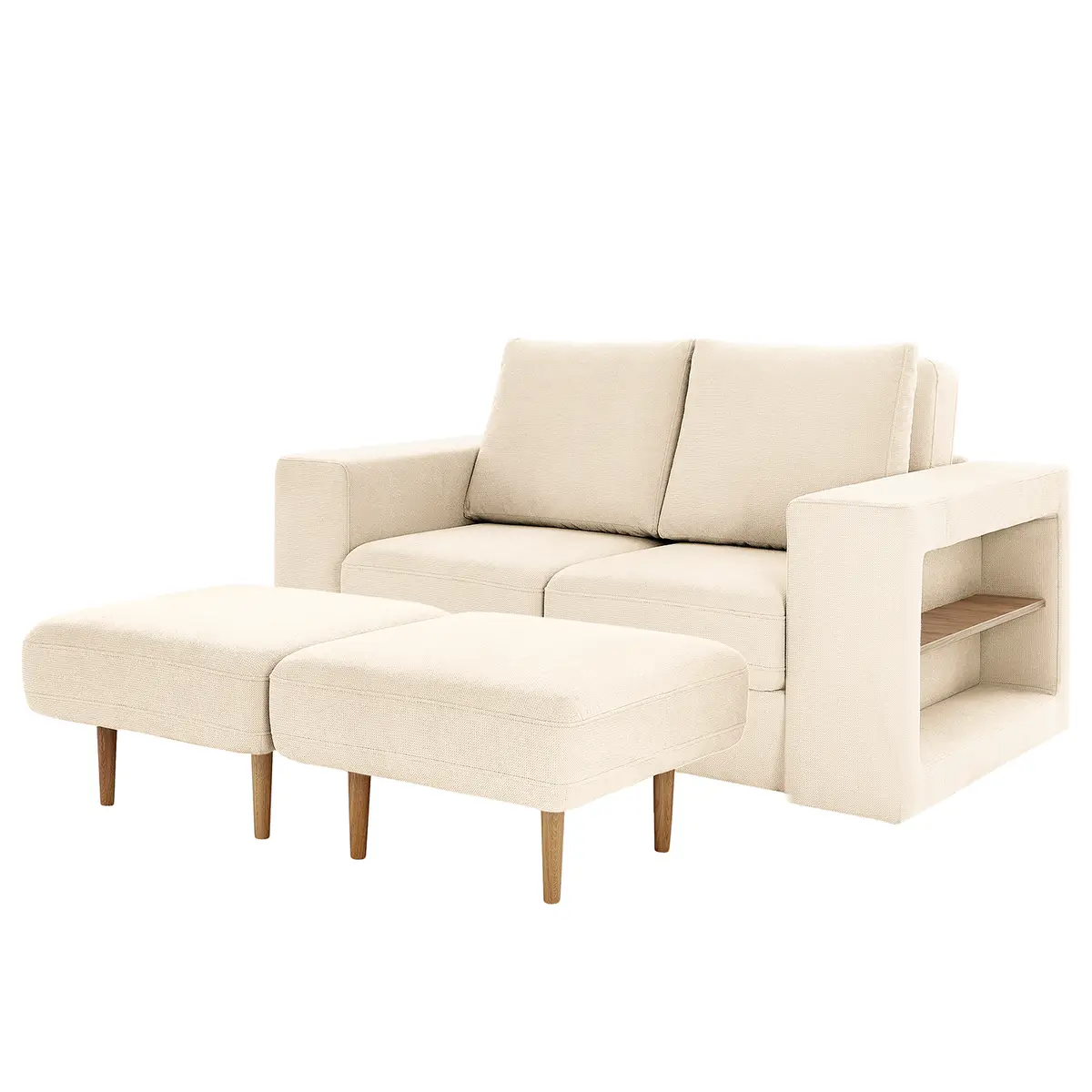Sofa Looks V-2 2-Sitzer | Weiß