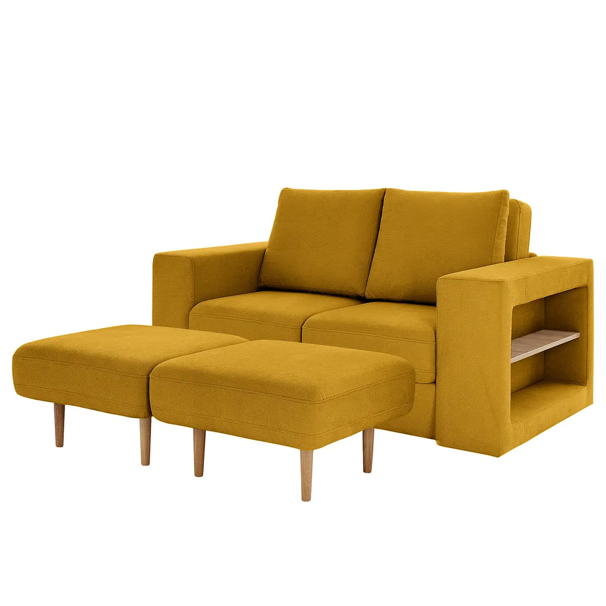 Sofa Looks V-2 2-Sitzer Gelb Microfaser Marta 172cm Modern
