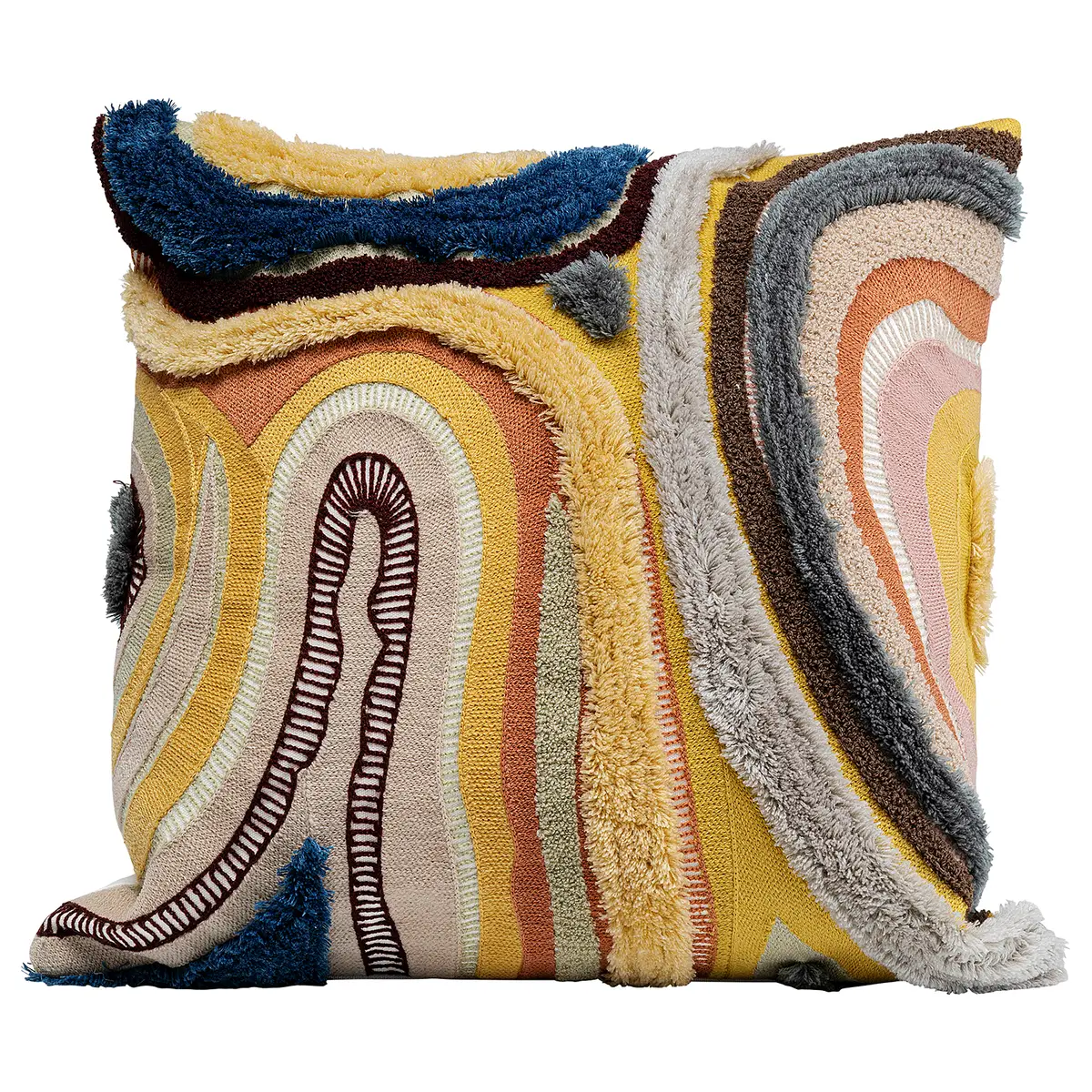 Dekokissen Lava Braun/Braun 45 x 45cm | Braun