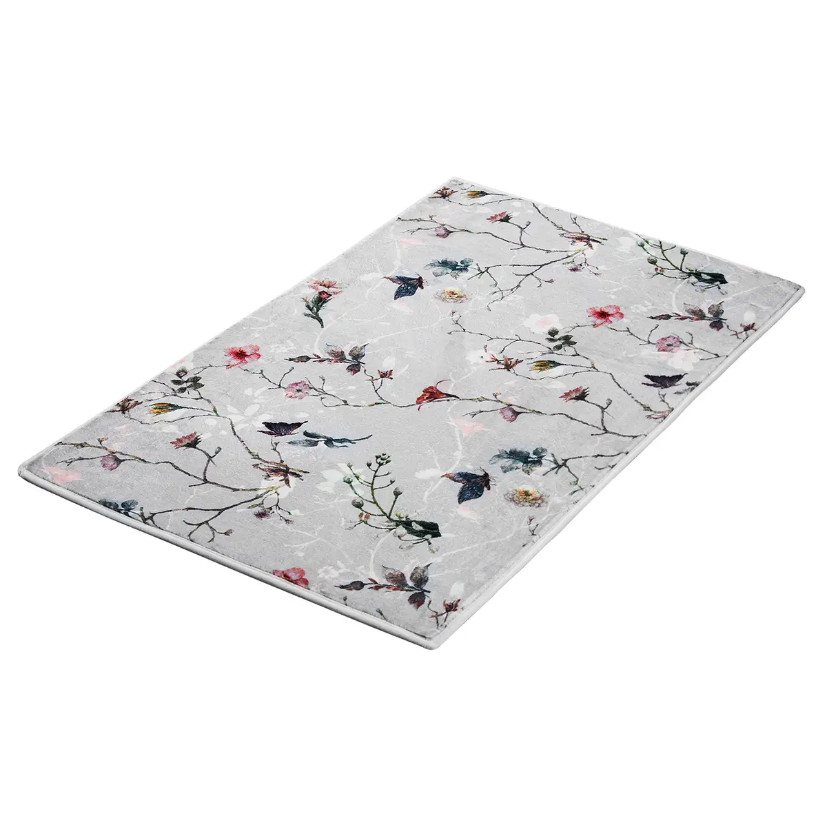 Badematte Flores 90 x 60cm Multicolor | Mehrfarbig
