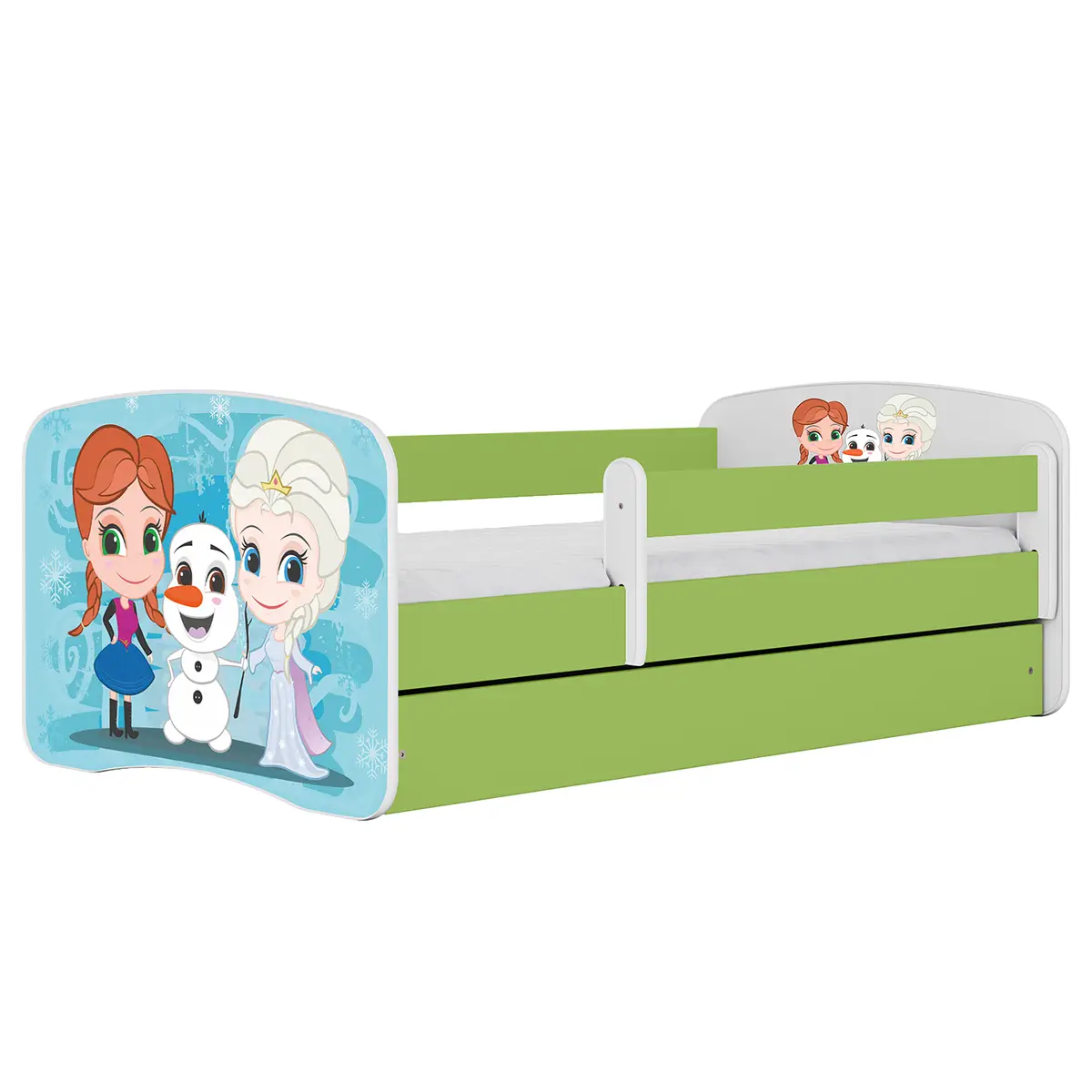 Kinderbett Frozen | Grün
