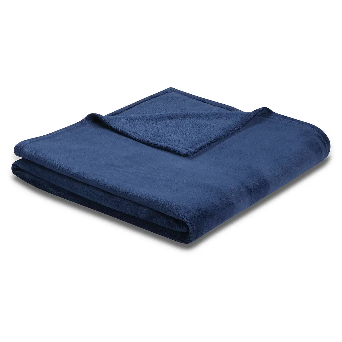 Plaid 150 x 200cm Blau/Marineblau Webstoff | Blau