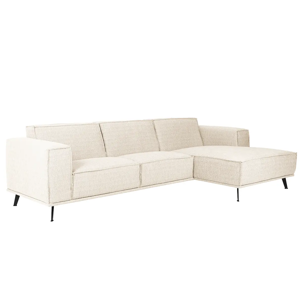Ecksofa Pernu I | Weiß