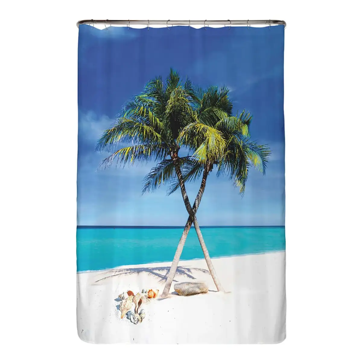 Recycling-Duschvorhang Strand | Mehrfarbig