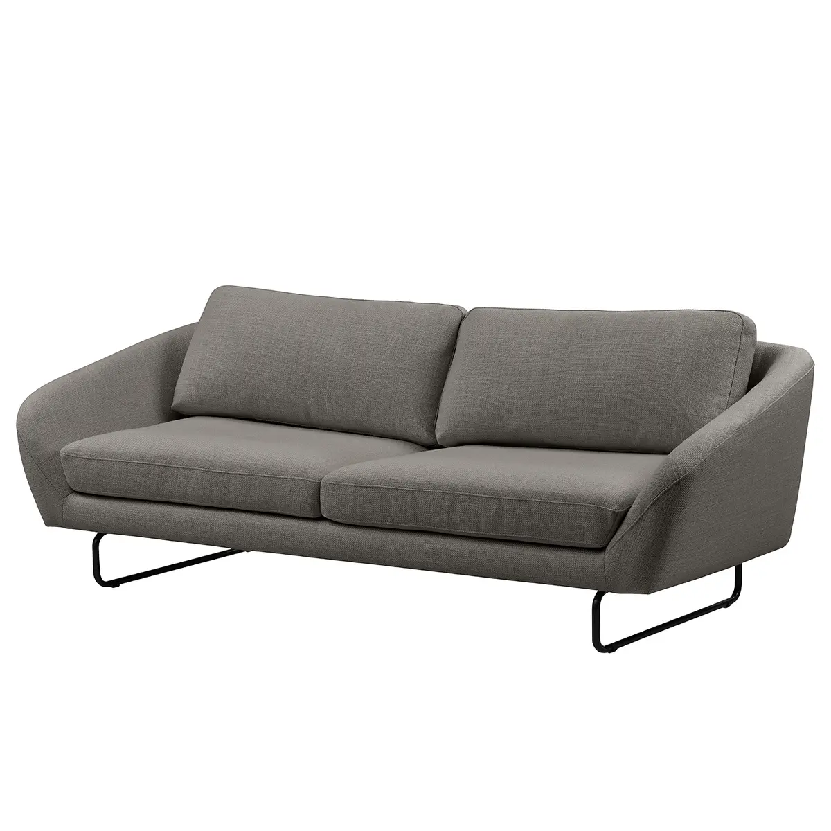 Sofa Rhoads 3-Sitzer Grau Strukturstoff Bermal | Grau