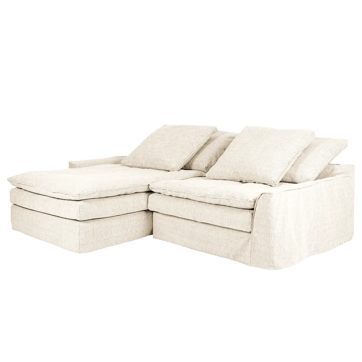 Ecksofa Terlan | Weiß