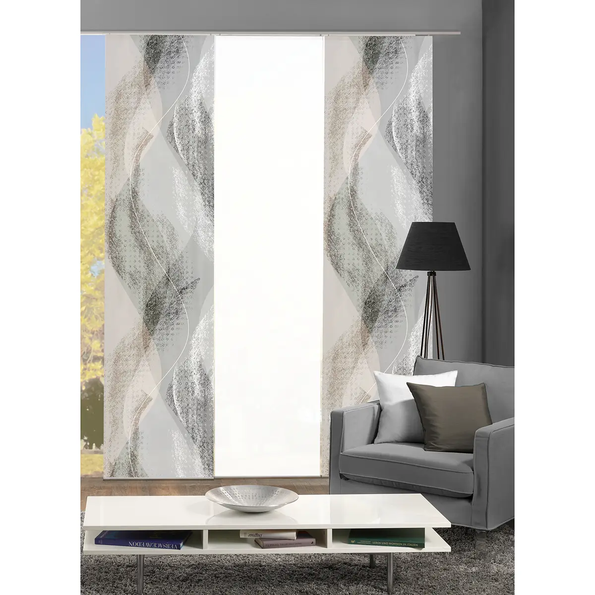 Schiebevorhang Torre | Grau