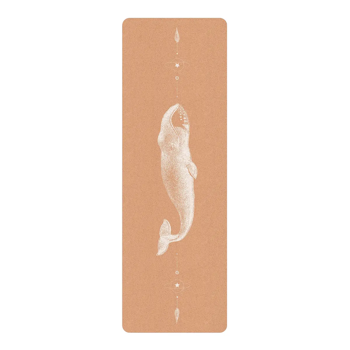 Läufer/Yogamatte Grönlandwal 183 x 61cm Weiß | Weiß