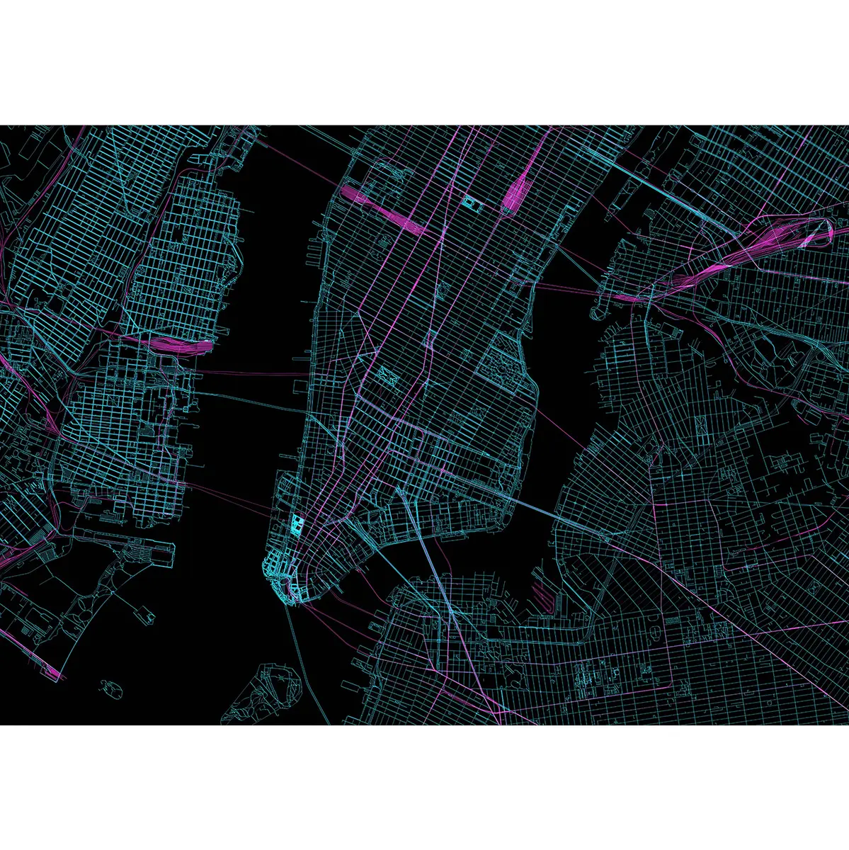 Vlies Fototapete Manhattan | Mehrfarbig