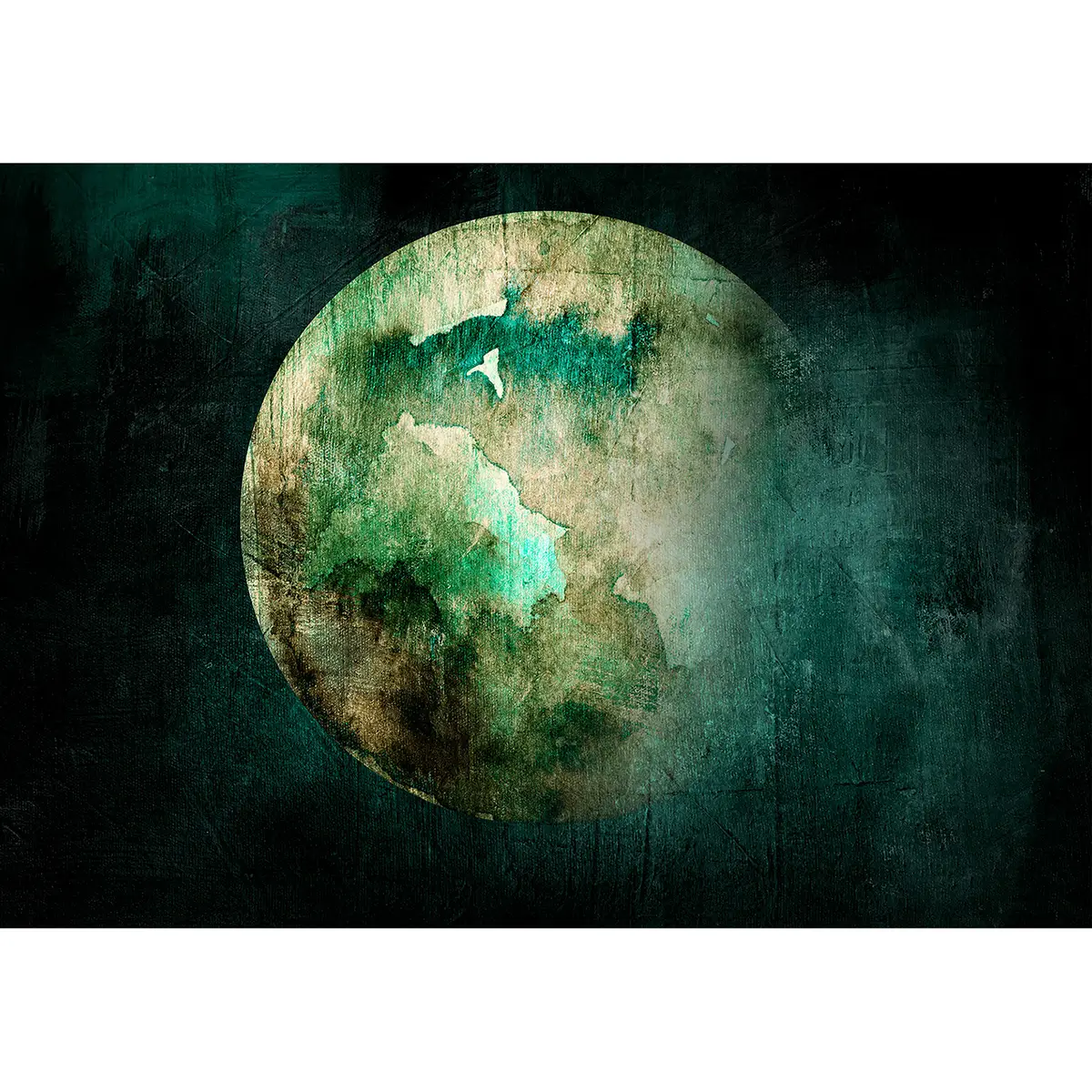 Vlies Fototapete Green Pangea | Grün