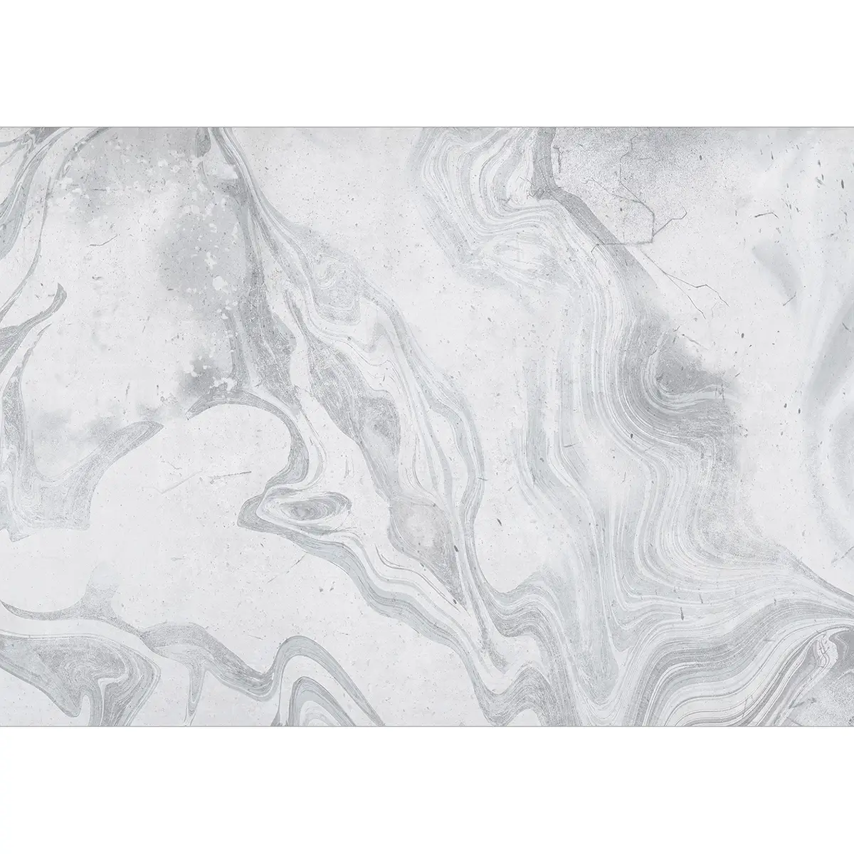 Vlies Fototapete Cloudy Marble 200cm | Grau