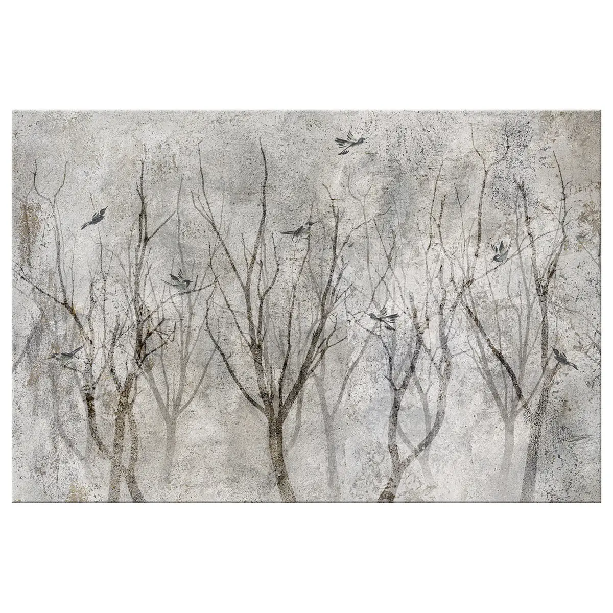 Wandbild Singing in the Forest | Schwarz