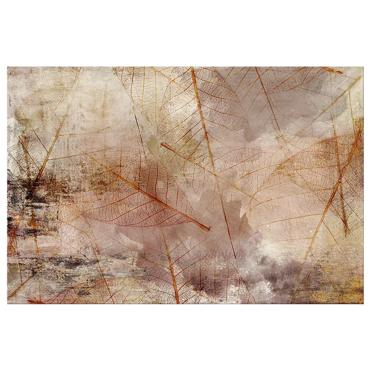 Wandbild Imprint of Nature Leinen Braun 120 x 80cm | Braun