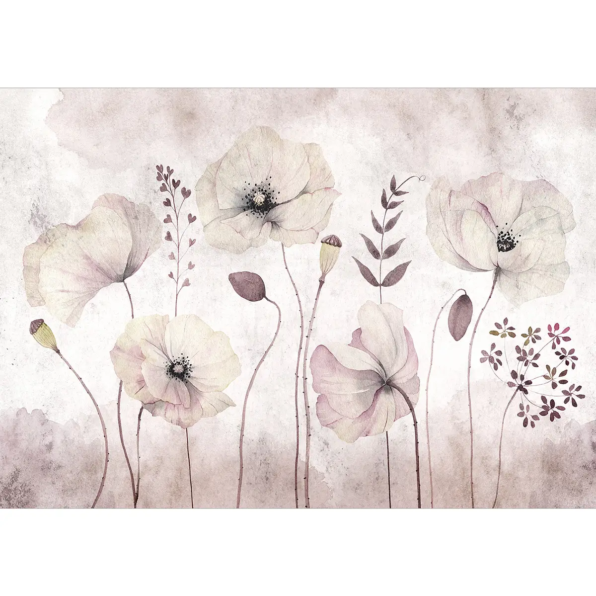 Vlies Fototapete Floral Moment | Mehrfarbig
