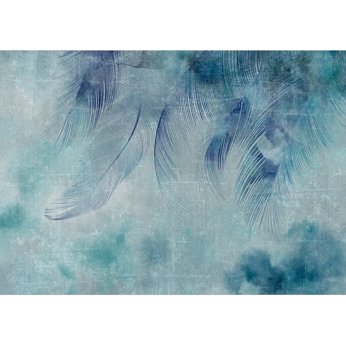 Vlies Fototapete Blue Cupid | Blau