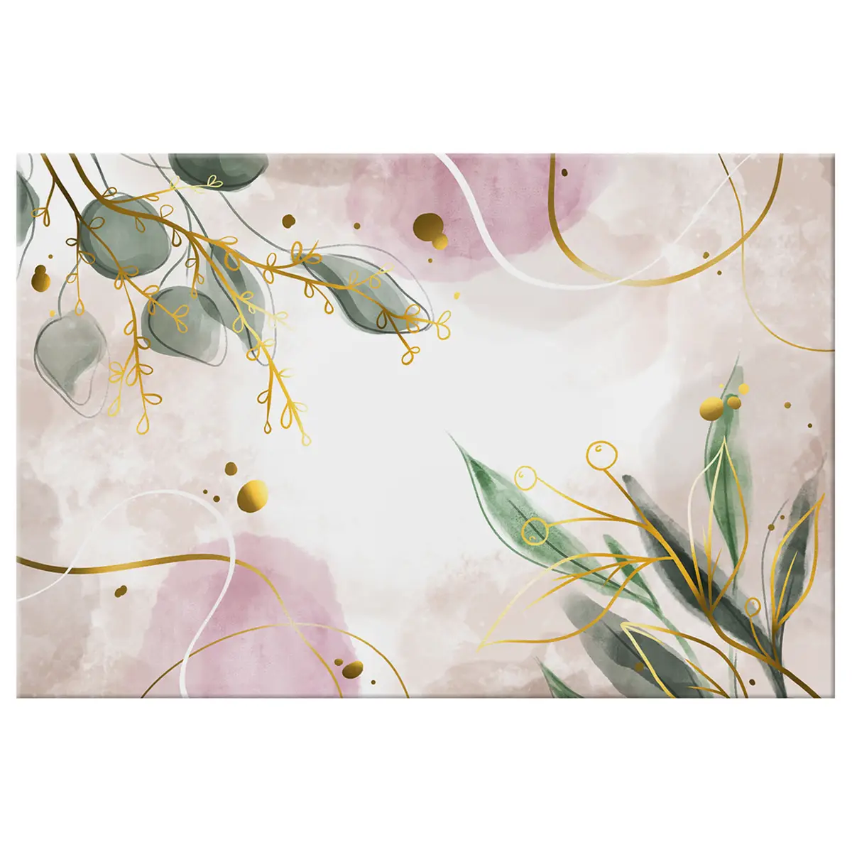 Wandbild Flash of Nature Leinen Pink | Pink