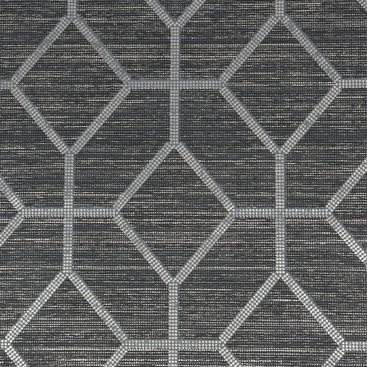Vliestapete Asscher Geo | Grau