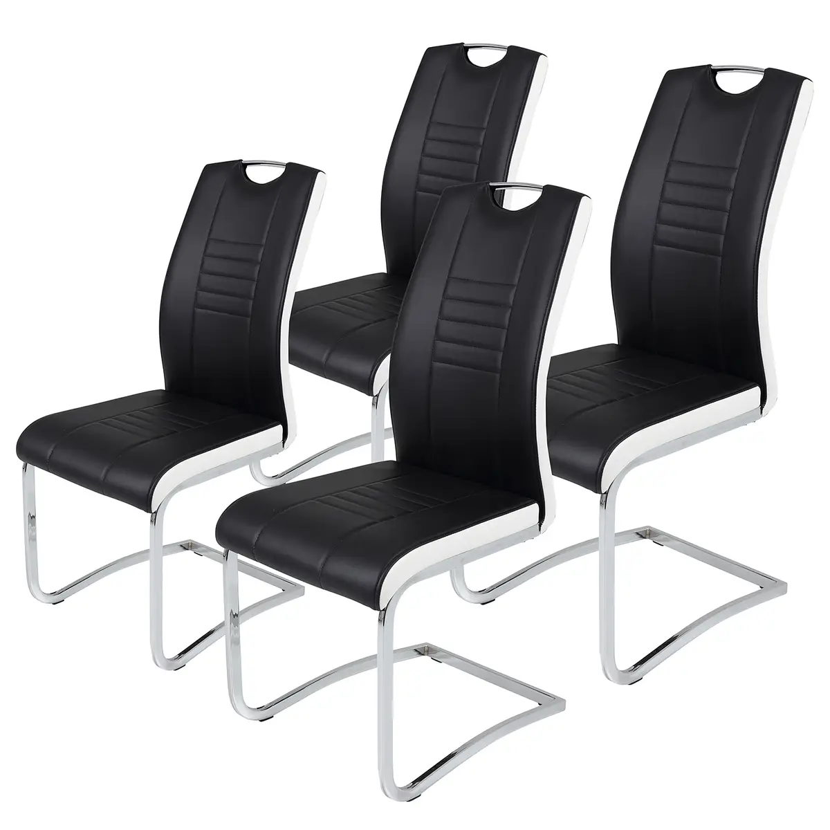 Freischwinger Stuhl Toummo | Schwarz