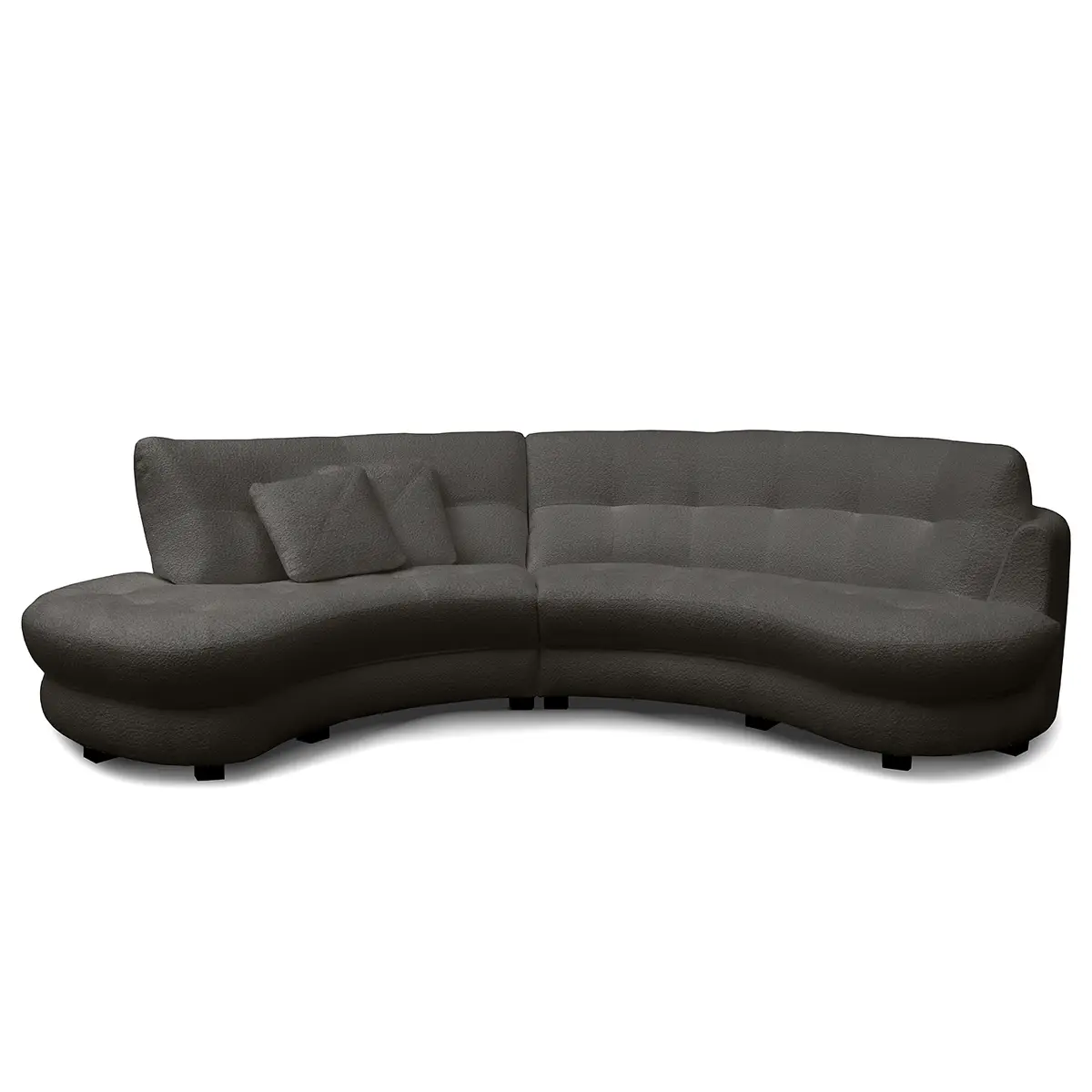 Ecksofa Roulette | Schwarz