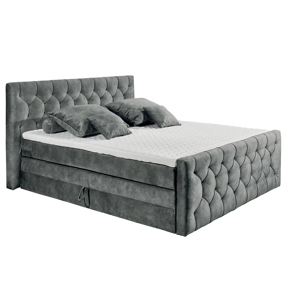 Boxspringbett Stony Hill | Grau