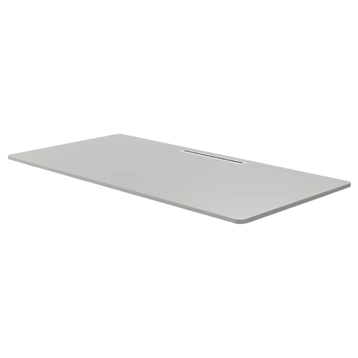 Schreibtischplatte Warnes 120cm Grau/Lichtgrau | Grau