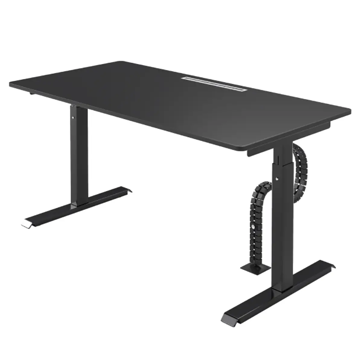 Schreibtisch Warnant 140cm Schwarz/Schwarz | Schwarz
