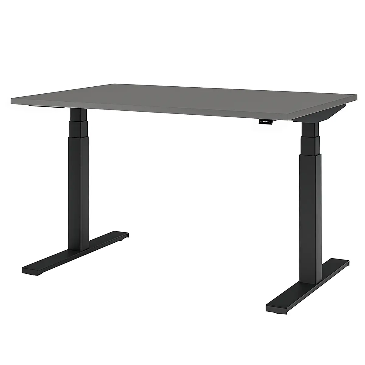 Verstellbarer Schreibtisch eModel 2.0 120cm Grau/Schiefer