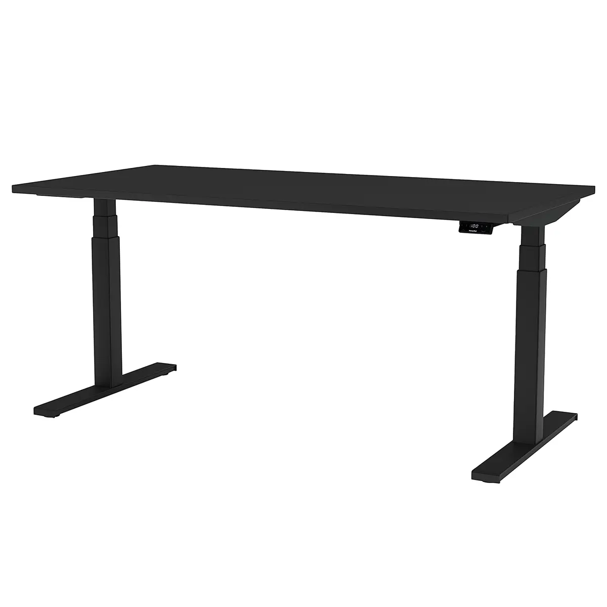 Verstellbarer Schreibtisch eModel 2.0 160cm Schwarz/Schwarz