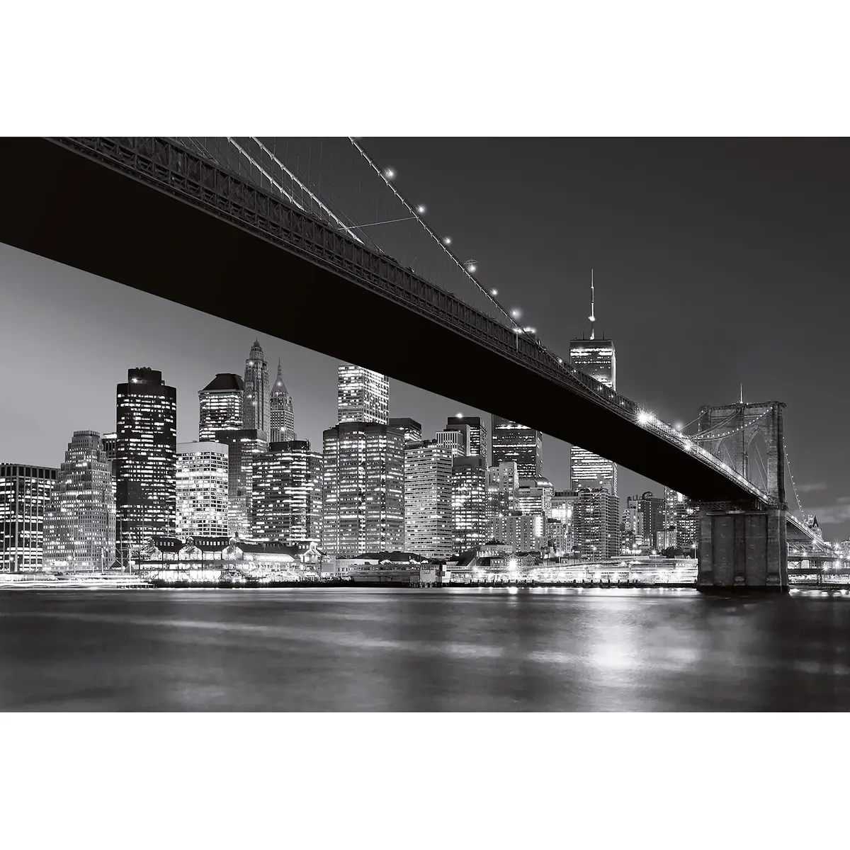 Fototapete Brooklyn Bridge 3cm | Grau
