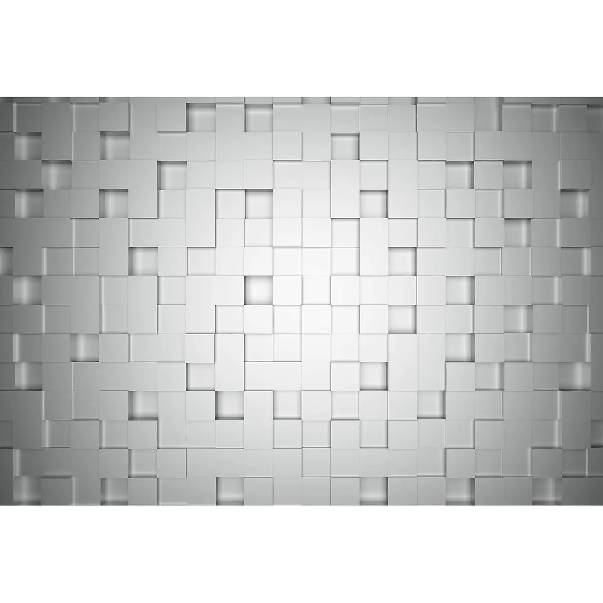 Fototapete 3D Cubes 3cm | Grau