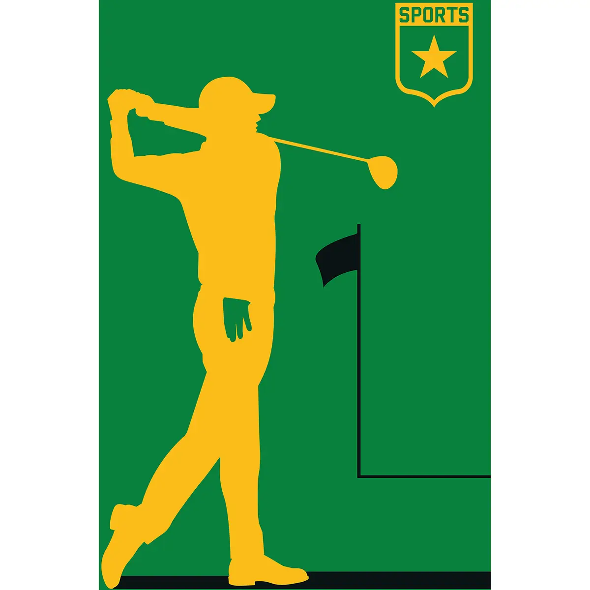 Fototapete Golfplayer | Grün
