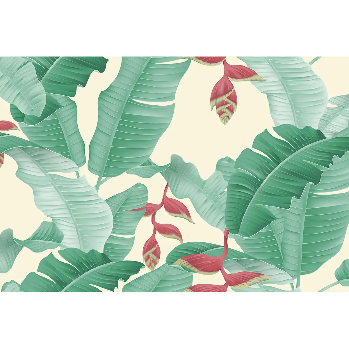 Fototapete Heliconia I Vlies Premium | Mehrfarbig