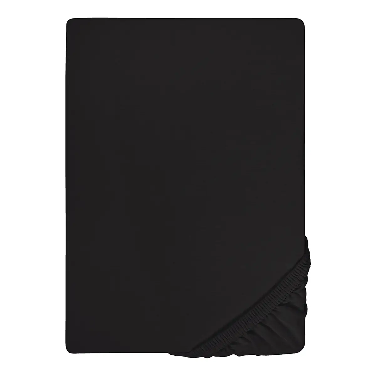 Feinjersey Spannbettuch 0077144 | Schwarz