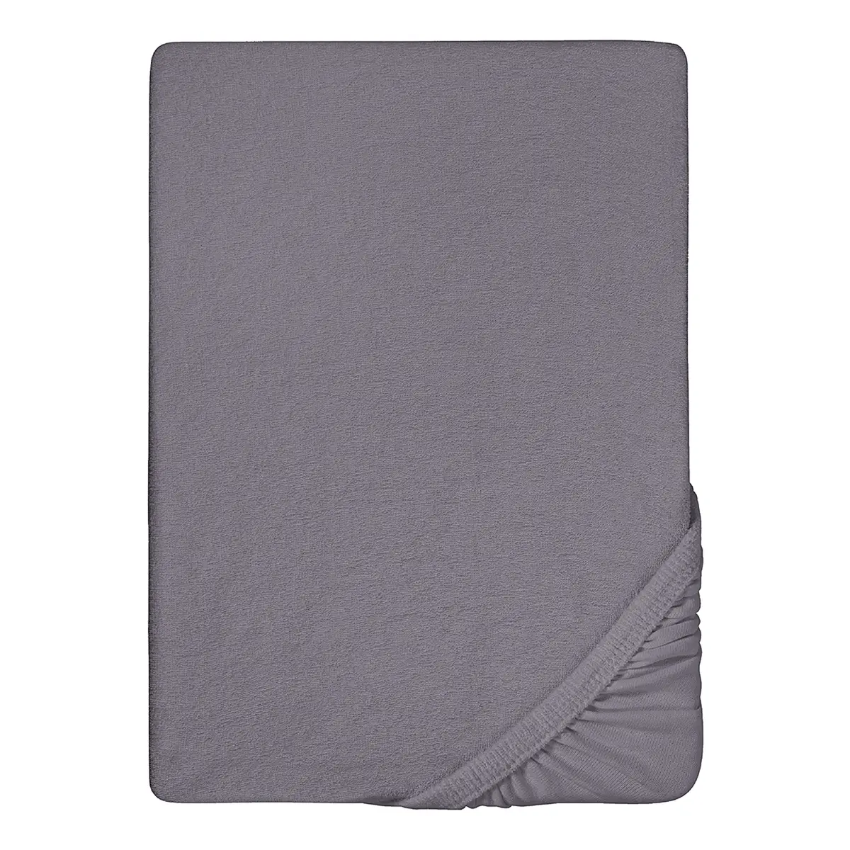 Frottee-Stretch-Spannbettlaken 0012344 | Silber