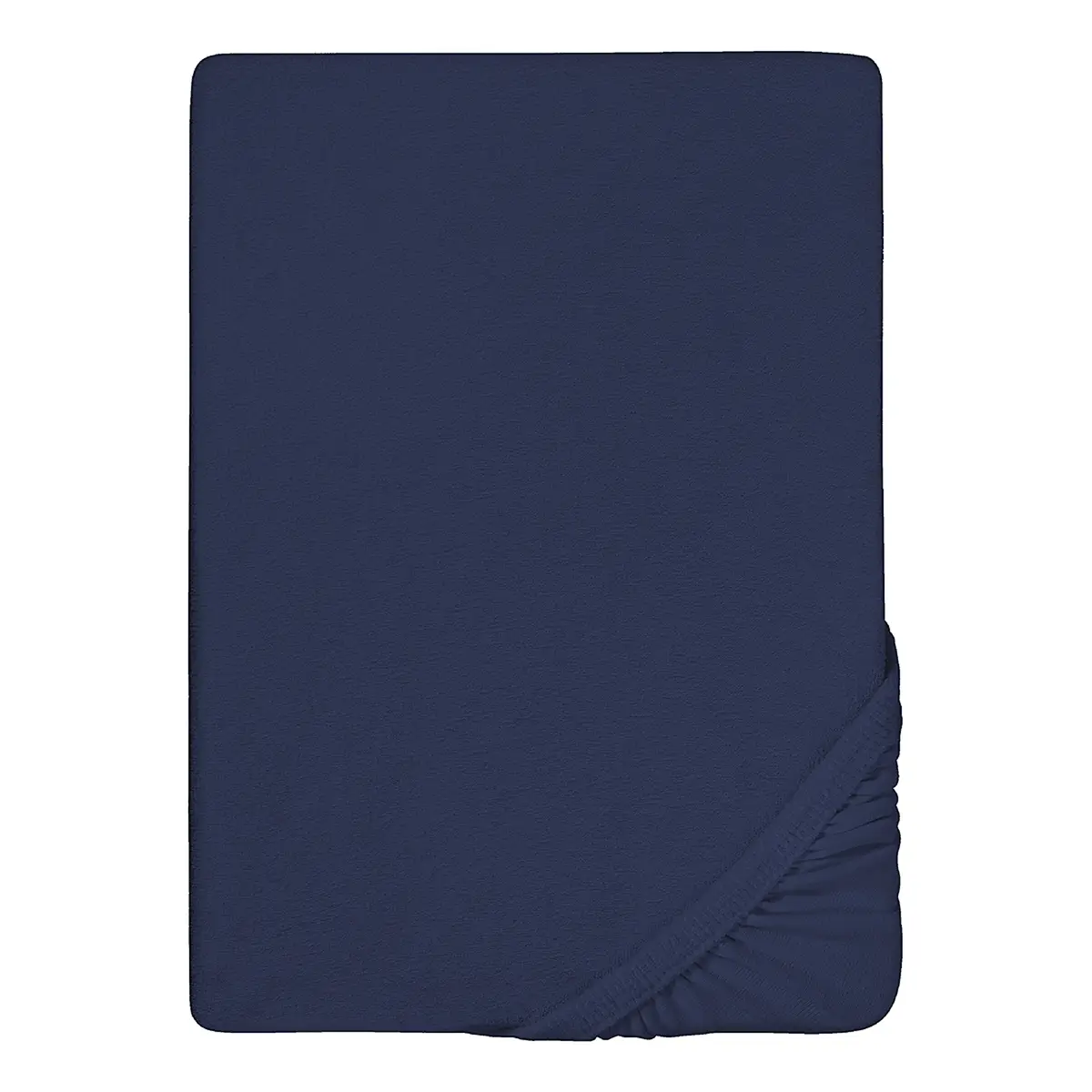 Frottee-Stretch-Spannbettlaken 0012344 | Blau