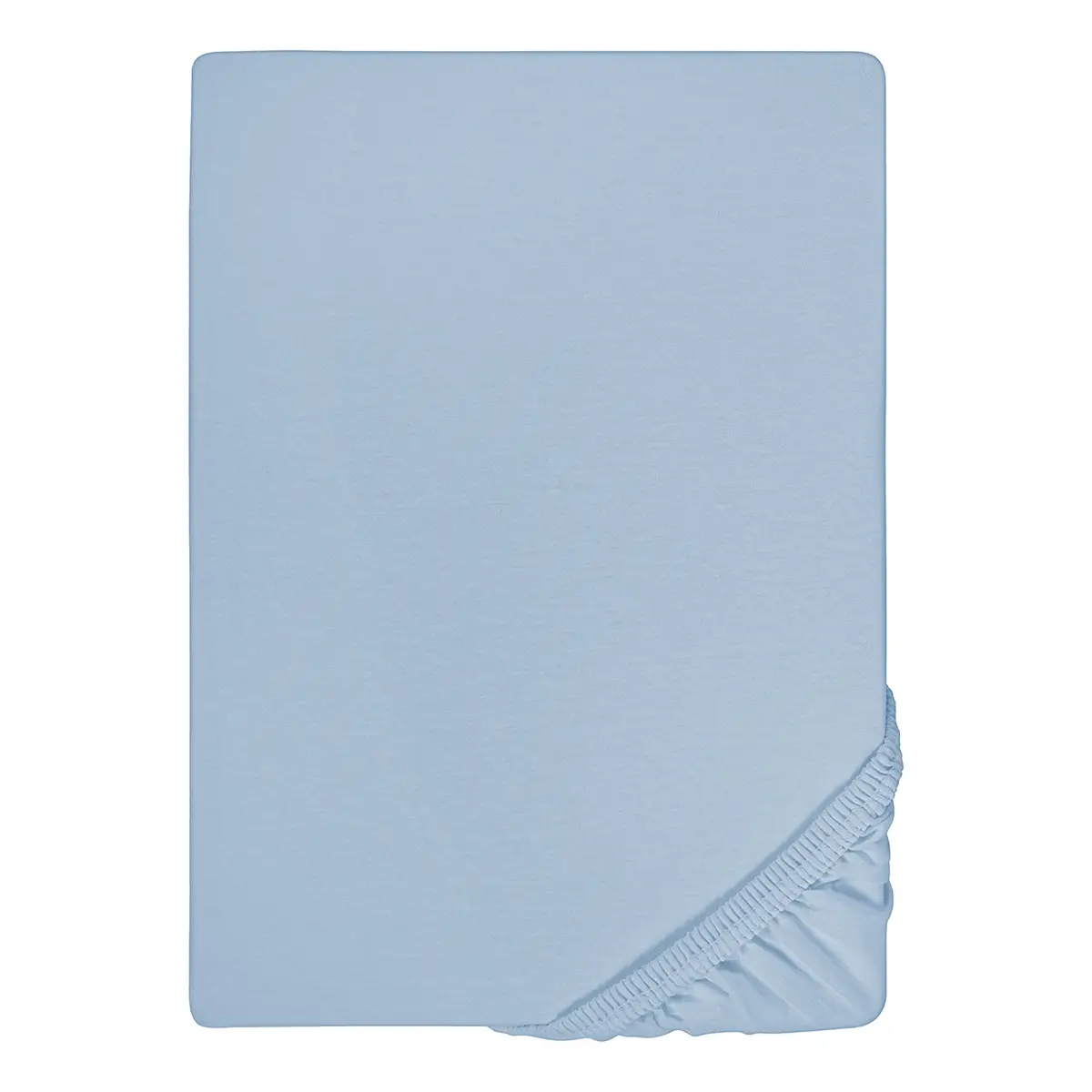 Jersey-Elastic-Spannbetttuch 0077866 | Blau