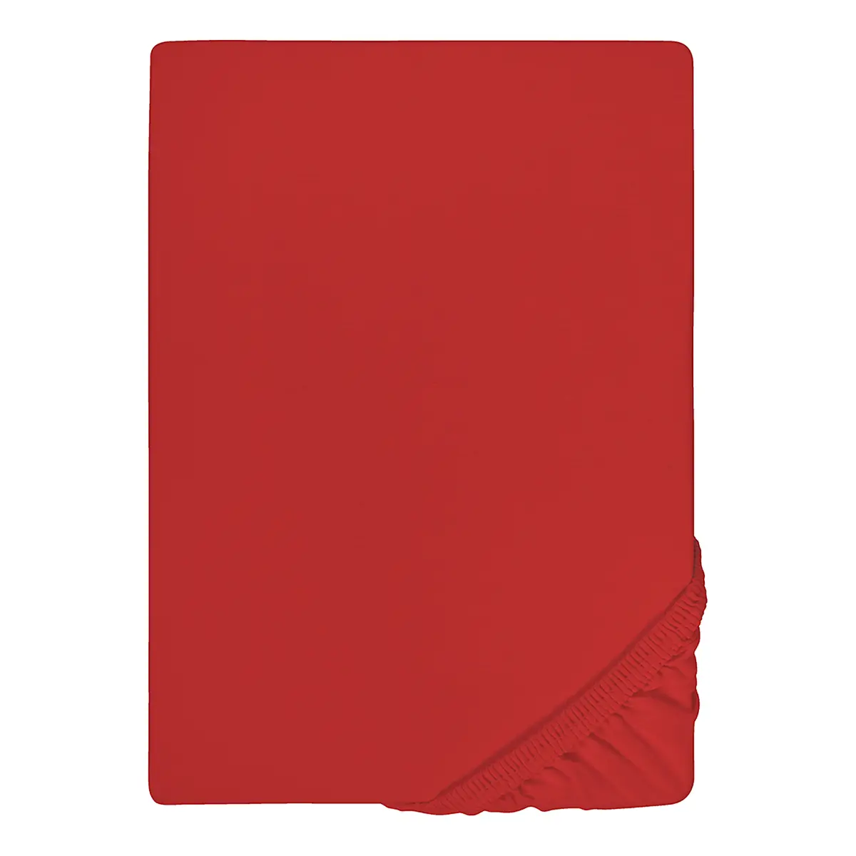 Jersey-Elastic-Spannbetttuch | Rot