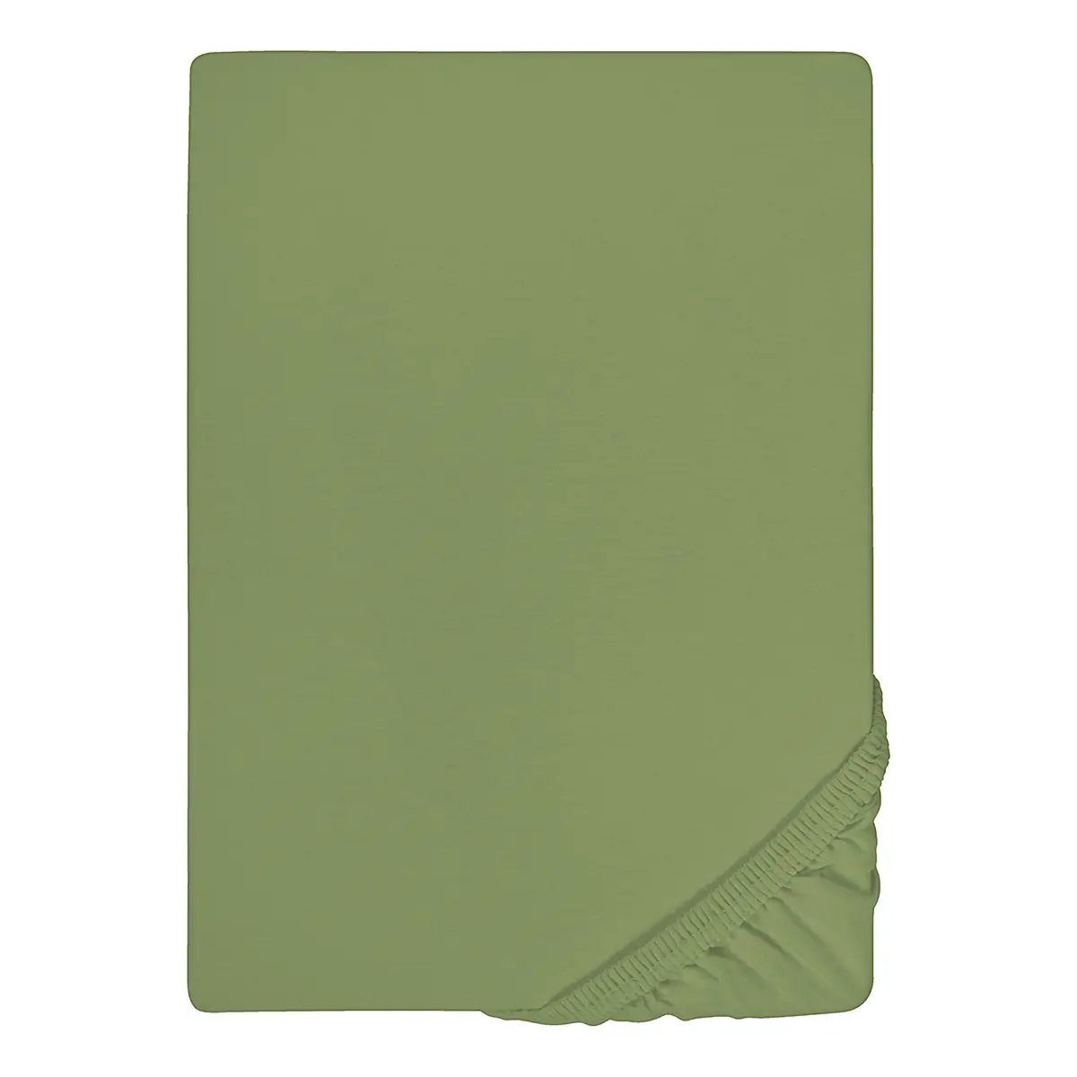 Jersey-Elastic-Spannbetttuch | Grün
